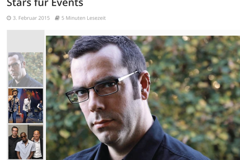 Stefan Lohmann Foto - im Magazin Beschaffung Aktuell - Stars für Events