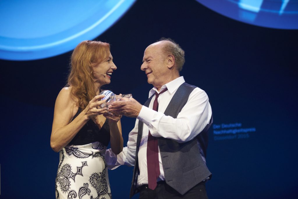 Foto Frank Fendler: Ute Lemper und Art Garfunkel beim Deutschen Nachhaltigkeitspreis 2015