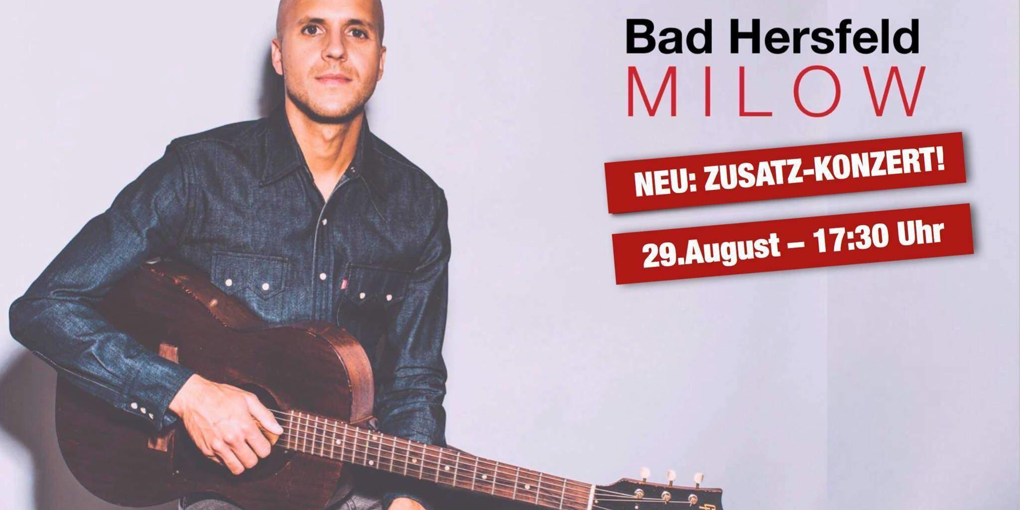 Milow Sänger Zusatzkonzert Milow Sänger Zusatzkonzert