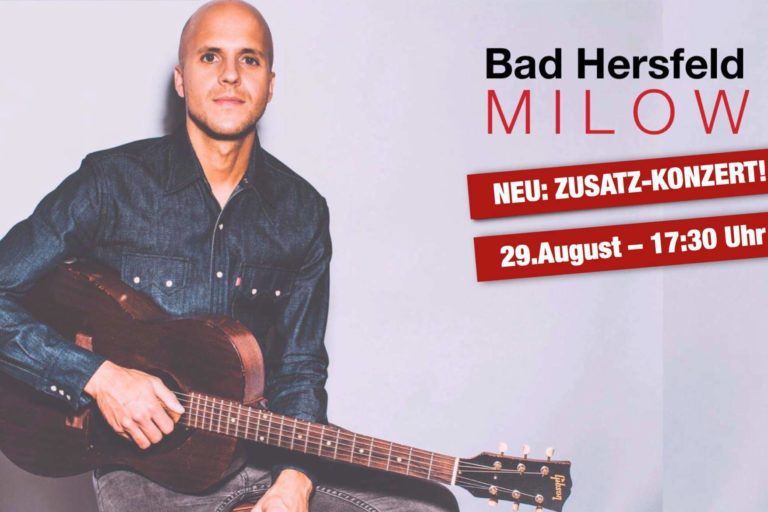 Milow Sänger Zusatzkonzert Milow Sänger Zusatzkonzert