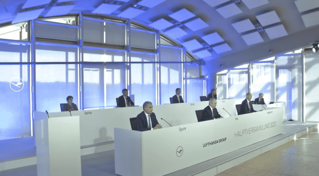 Virtuelle Hauptversammlung Artist Relations Manager Stefan Lohmann Bild Lufthansa Hauptversammlung