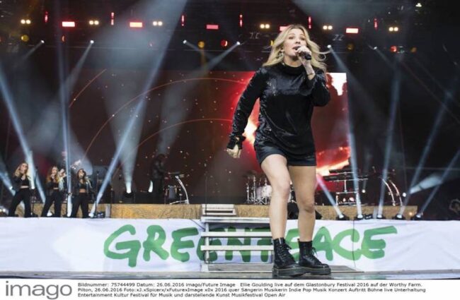 Ellie Gould on stage