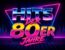 bunter Schriftzug Hits der 80er